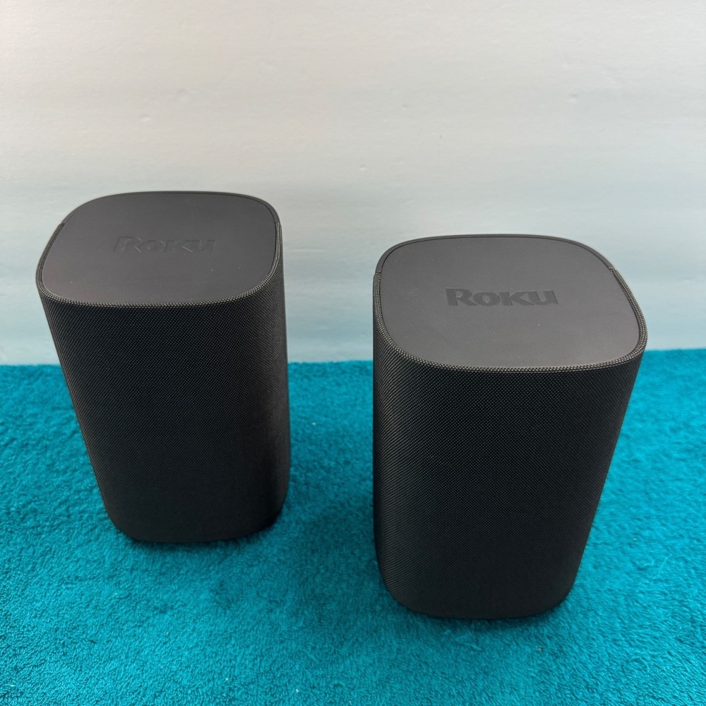 Roku Wireless Speakers Pair 9020R2 for Roku TV Streambar Smart Soundbar Black